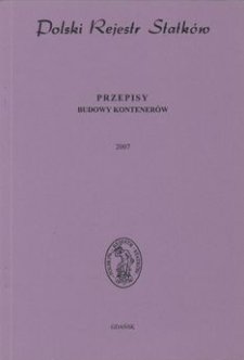 Przepisy budowy kontenerów