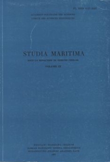 Studia Maritima. 1993, Vol. 9