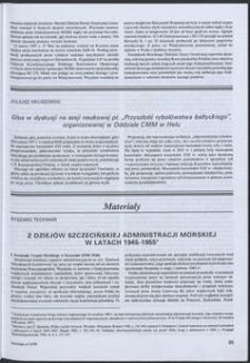 Z dziejów szczecińskiej administracji morskiej w latach 1945-1955