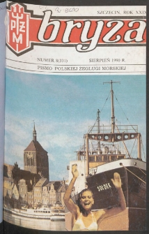 Bryza : pismo załogi Polskiej Żeglugi Morskiej. 1990, nr 8