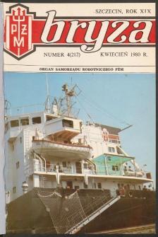 Bryza : biuletyn informacyjny Polskiej Żeglugi Morskiej. 1980, nr 4