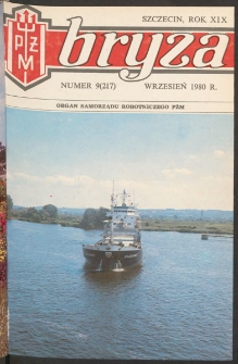 Bryza : biuletyn informacyjny Polskiej Żeglugi Morskiej. 1980, nr 9