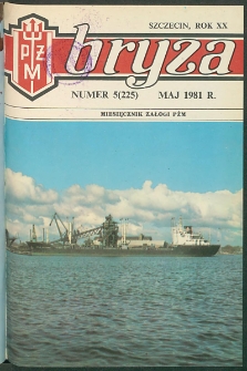 Bryza : biuletyn informacyjny Polskiej Żeglugi Morskiej. 1981, nr 5