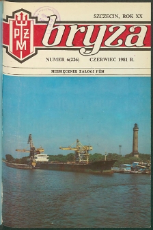 Bryza : biuletyn informacyjny Polskiej Żeglugi Morskiej. 1981, nr 6