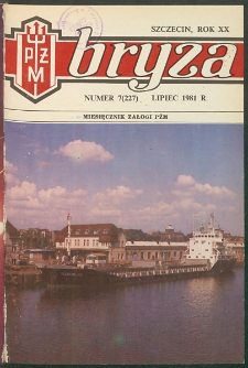 Bryza : biuletyn informacyjny Polskiej Żeglugi Morskiej. 1981, nr 7