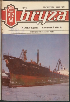 Bryza : biuletyn informacyjny Polskiej Żeglugi Morskiej. 1981, nr 12