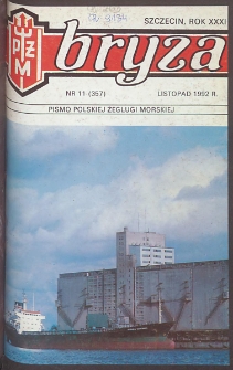 Bryza : pismo Polskiej Żeglugi Morskiej. 1992, nr 11