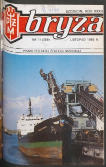Bryza : pismo Polskiej Żeglugi Morskiej. 1993, nr 11