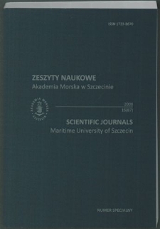 Zeszyty Naukowe. Akademia Morska w Szczecinie. 2008, nr 15(87)